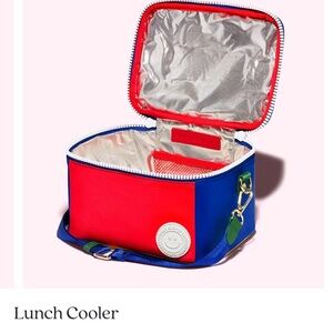 Stoney Clover Lane Red and Blue Lunch Bag